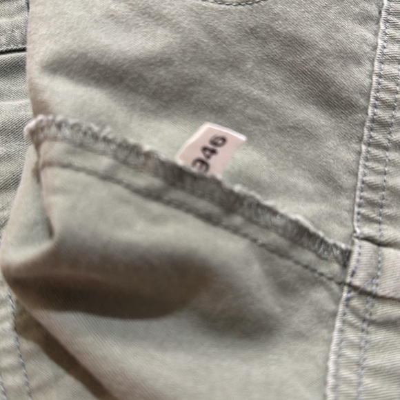 Y2K 90's Midi Overall Dress with Pockets Khaki - Picture 15 of 15